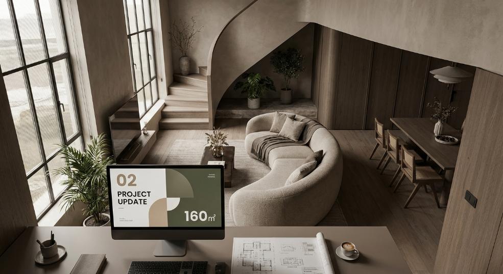 帝景湾02户型现代简约风实景第二张图