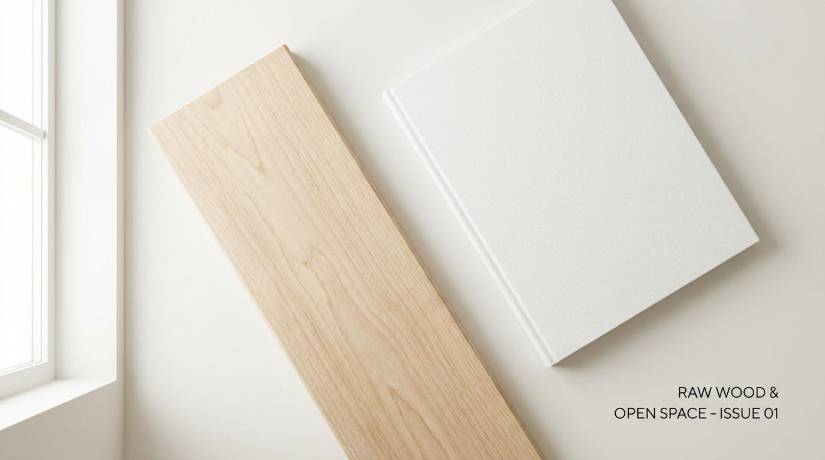 原木+留白Raw wood+blank space
