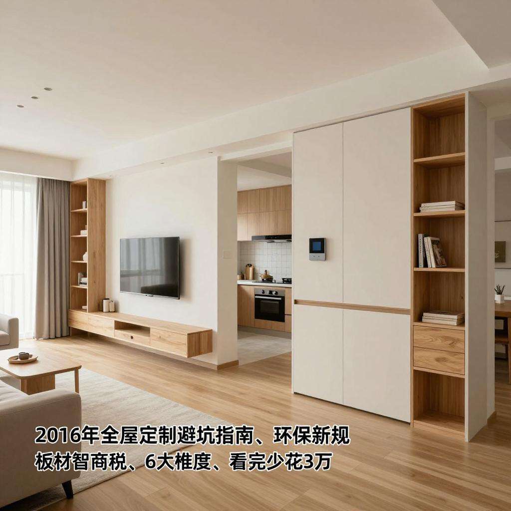 2026年 全屋定制避坑指南｜环保新规 + 板材智商税 + 6 大维度，看完少花 3 万！第三张图