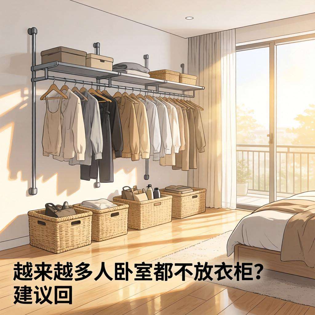 越来越多人卧室都不放衣柜？建议回家这样装修，美观无甲醛！