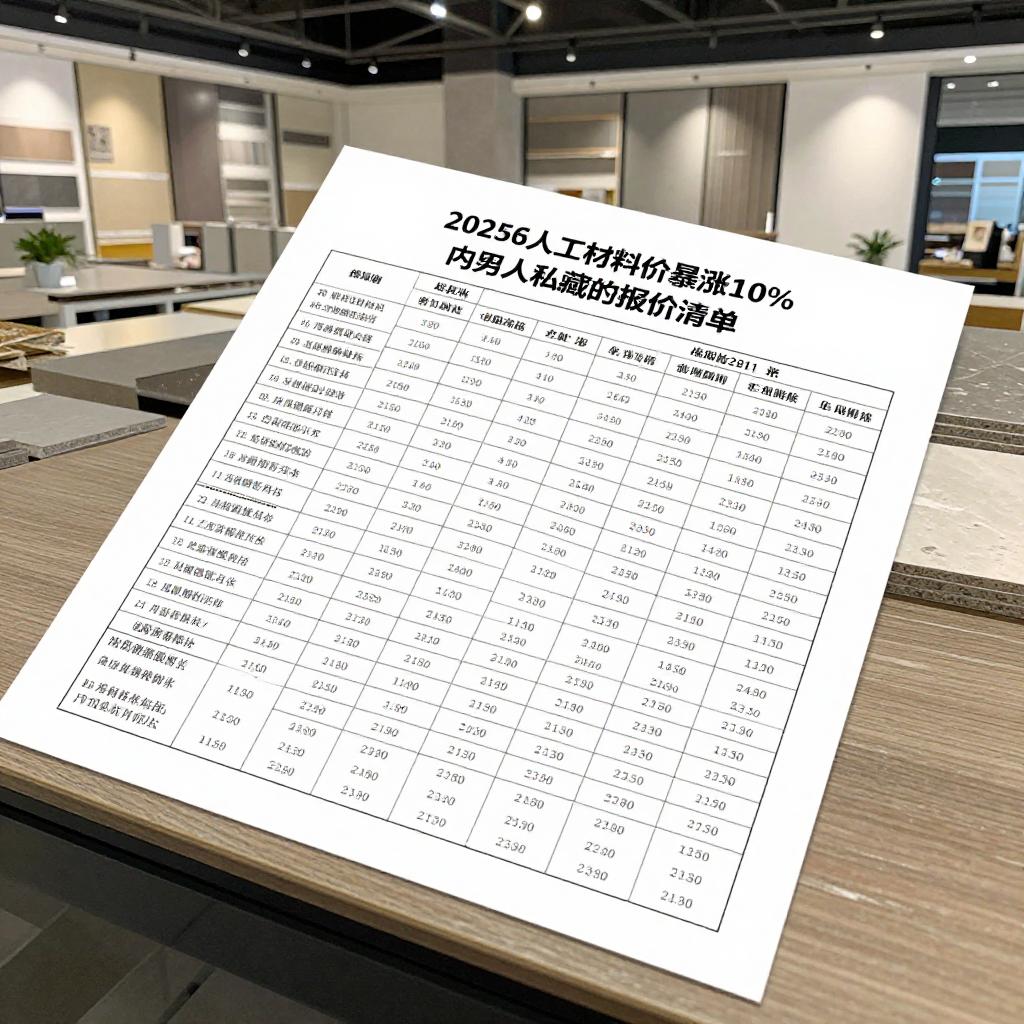 2025 人工材料价暴涨 10%？内行人私藏的报价清单，看完少花冤枉钱第三张图