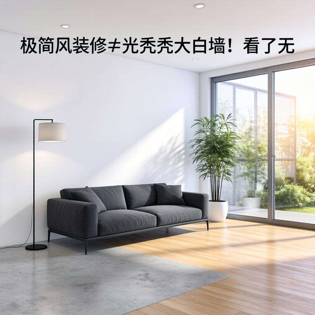 极简风装修≠光秃秃大白墙！看了无数家装修，发现：4个精髓，打造高级感