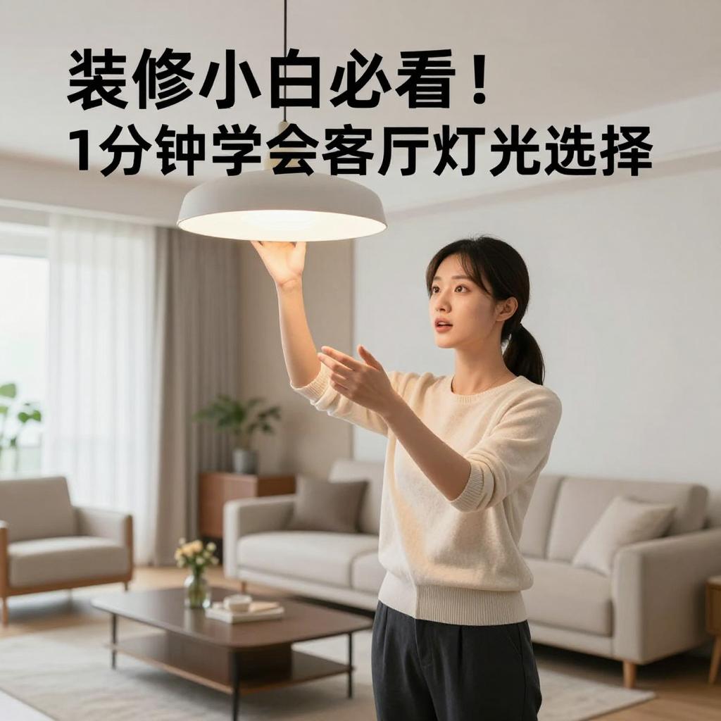装修小白必看!1分钟学会客厅灯光选择 装修小白必看!1分钟学会客厅灯光选择第一张图