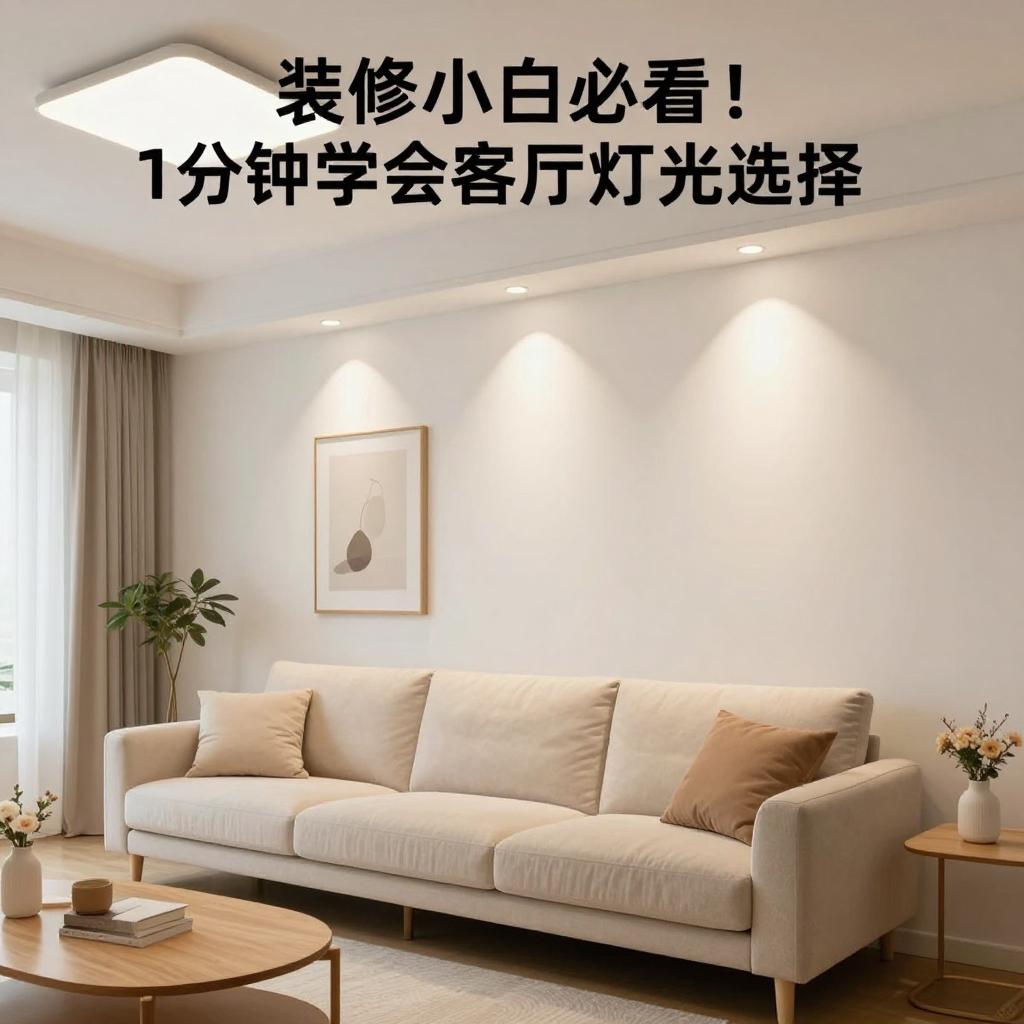 装修小白必看!1分钟学会客厅灯光选择 装修小白必看!1分钟学会客厅灯光选择第三张图