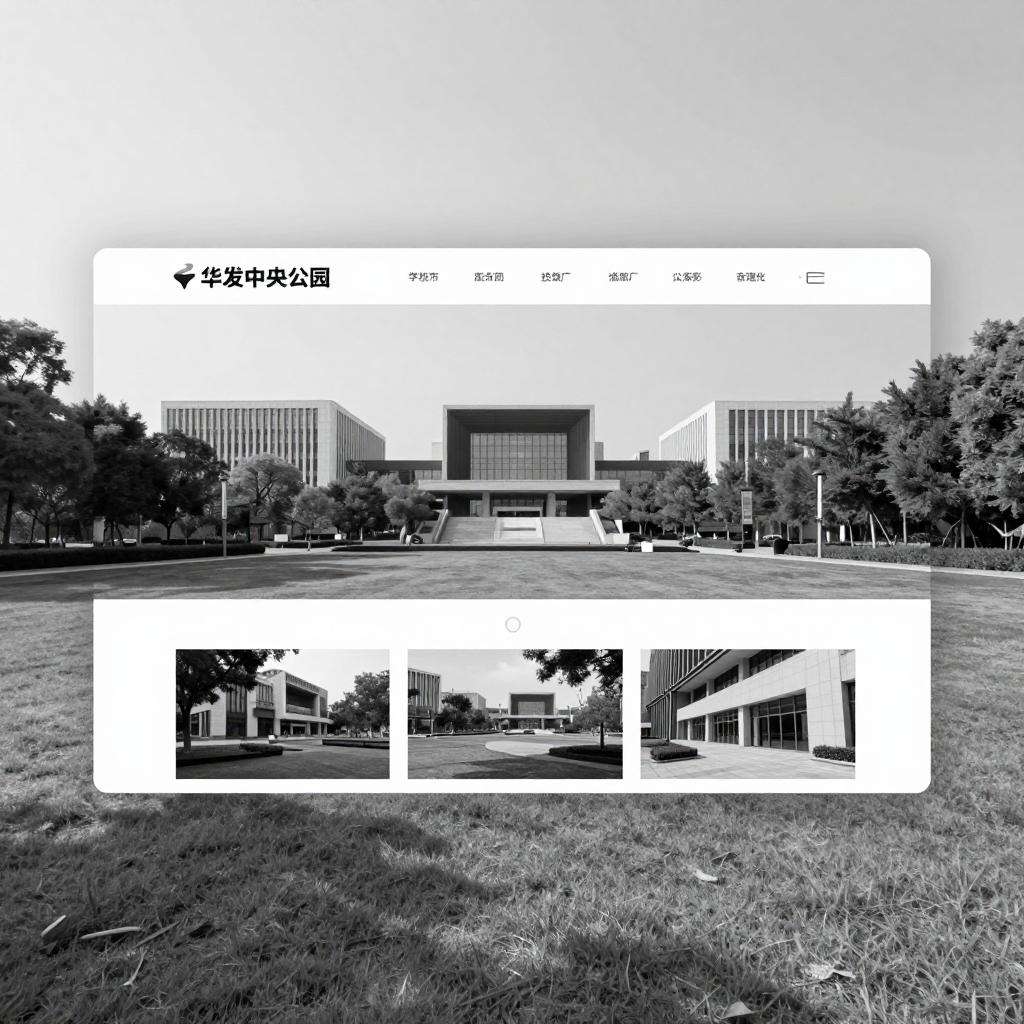 华发中央公园-现代黑白风