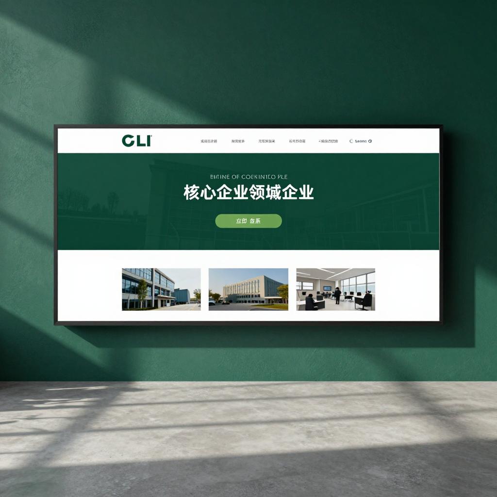 墨绿叠影