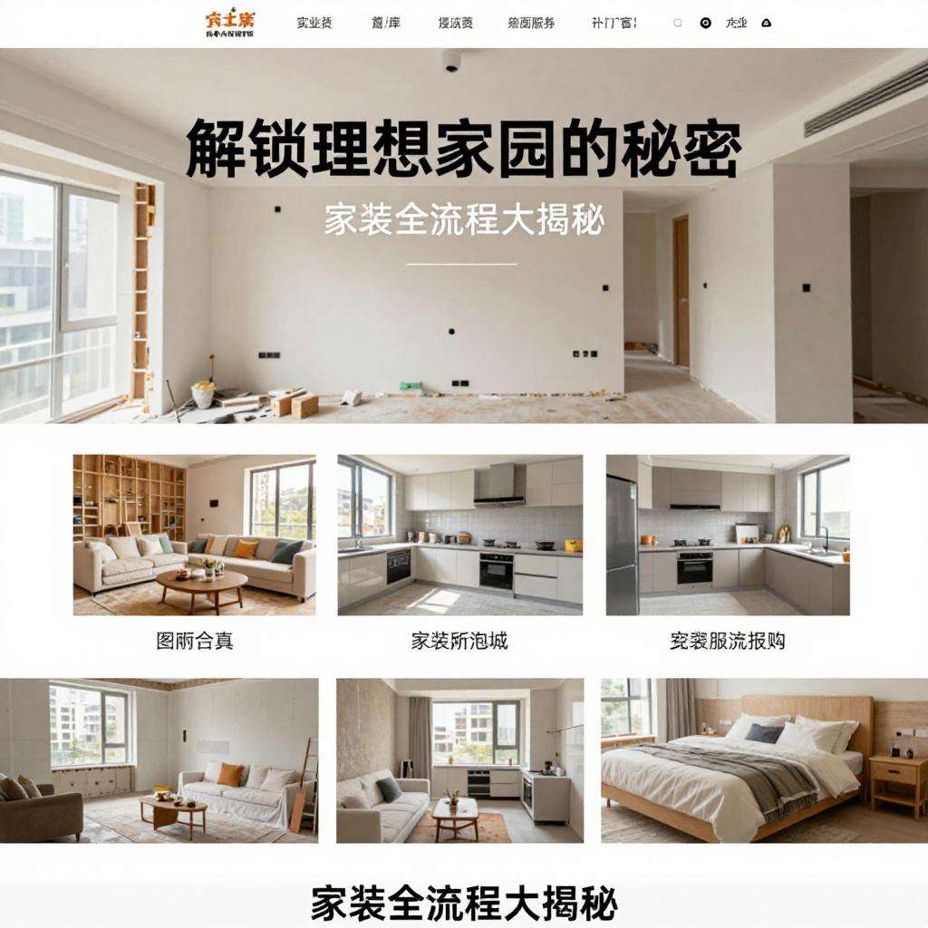 装修干货｜解锁理想家园的秘密：家装全流程大揭秘！