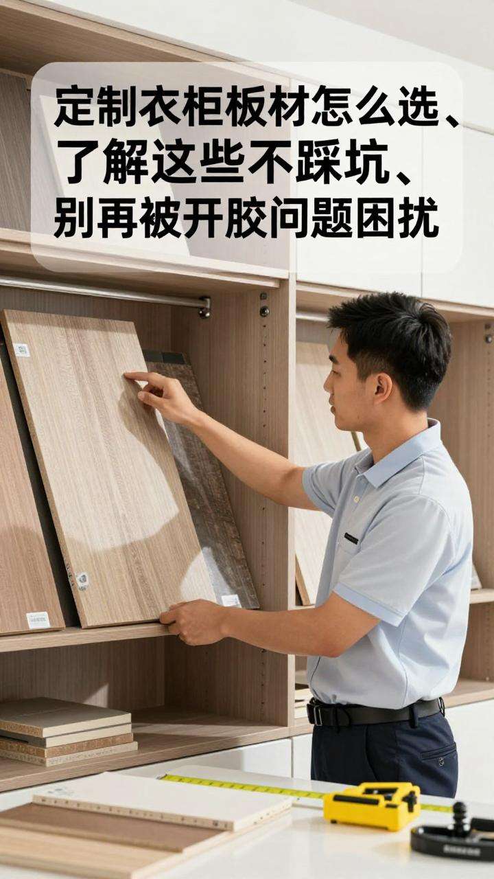定制衣柜板材怎么选？了解这些不踩坑，别再被开胶问题困扰第一张图