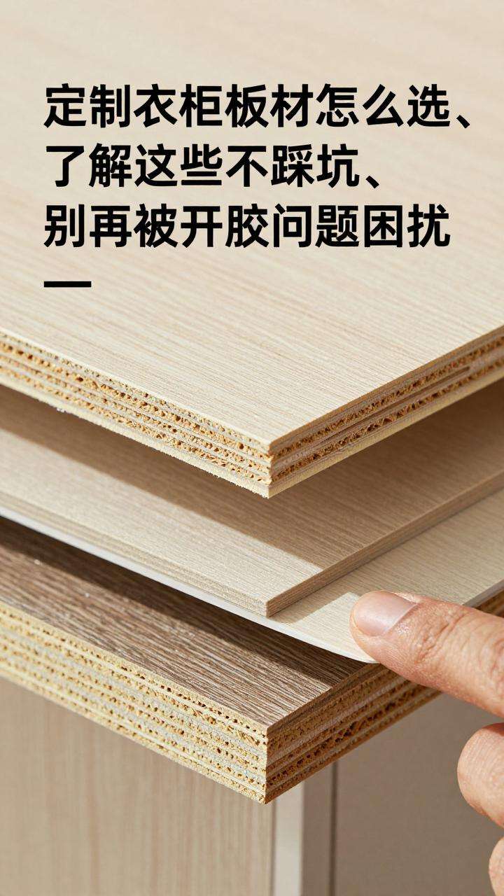 定制衣柜板材怎么选？了解这些不踩坑，别再被开胶问题困扰第二张图