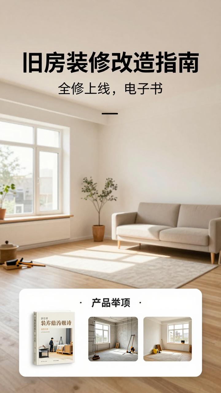 装修不再犯难，焕新走进生活 《旧房装修改造指南》电子书正式上线！