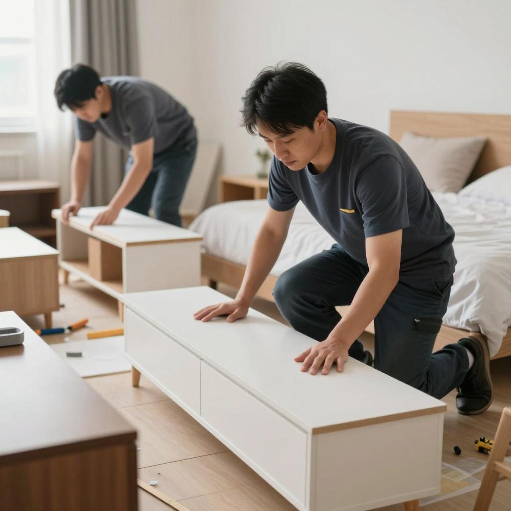 小卧室，如何做家具布置设计第一张图
