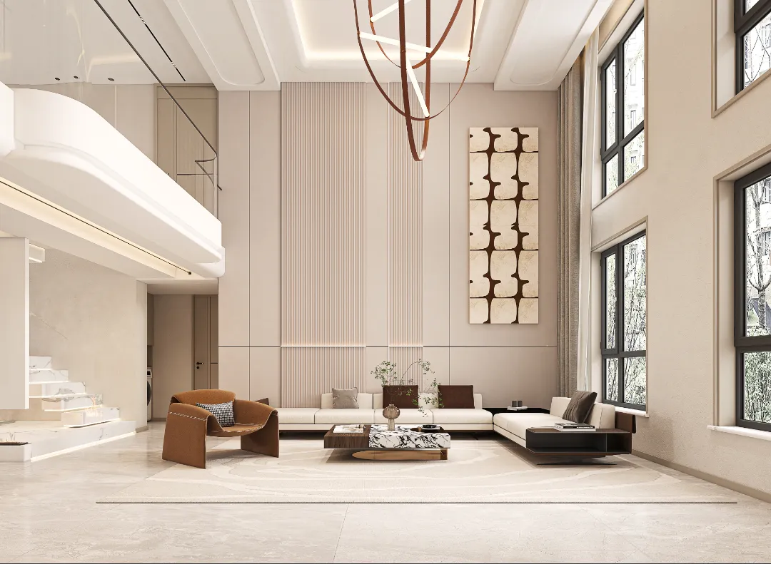 轻奢大宅设计,呼之欲出的高级感,越看越心水(图1) 轻奢大宅设计,呼之欲出的高级感,越看越心水(图1)