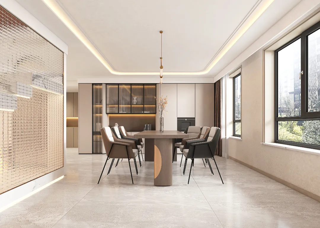 轻奢大宅设计,呼之欲出的高级感,越看越心水(图4) 轻奢大宅设计,呼之欲出的高级感,越看越心水(图4)