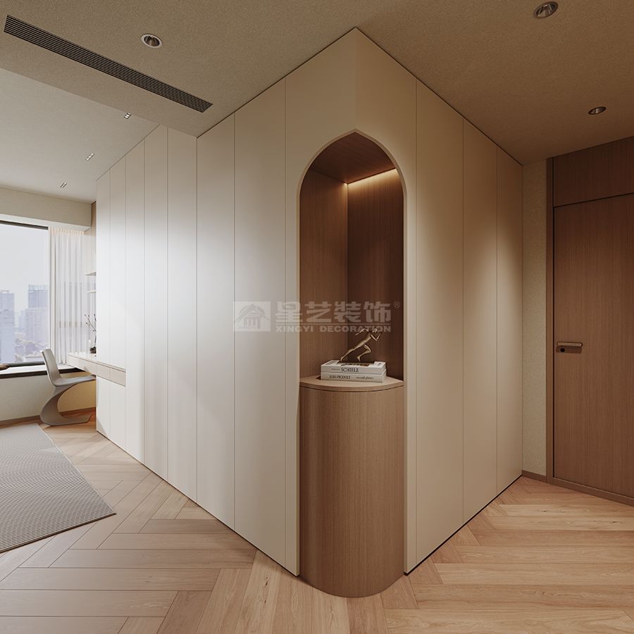 柔棕雅境，松弛感的现代轻奢居(图10)