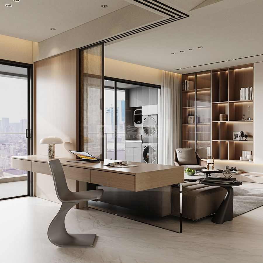 柔棕雅境，松弛感的现代轻奢居(图11)