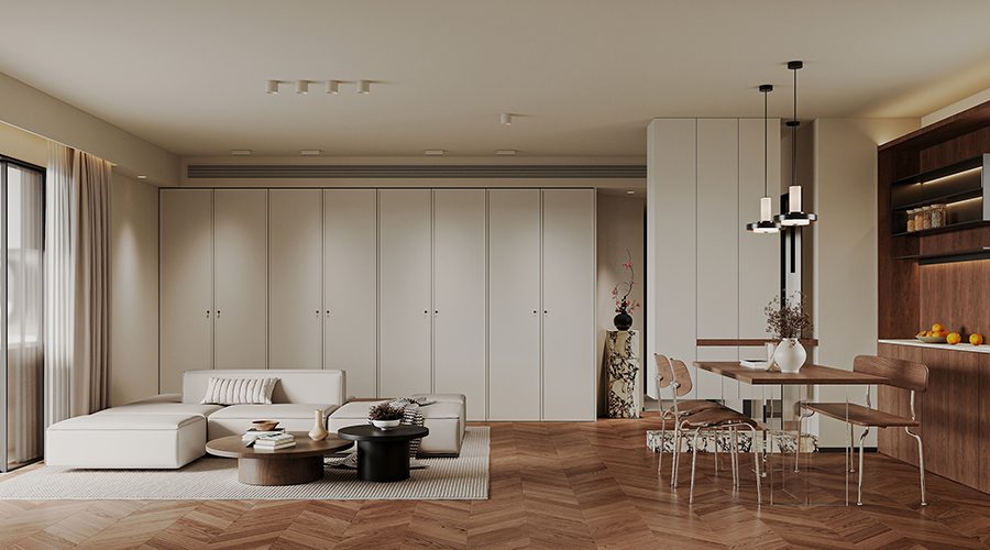 暖棕雅调，藏露有致的精致居境