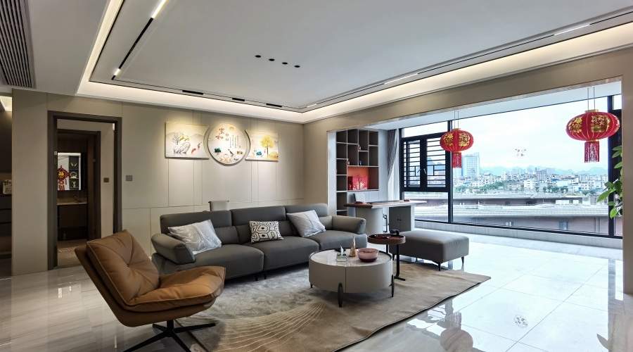 碧桂园200平精装翻新现代简约实景