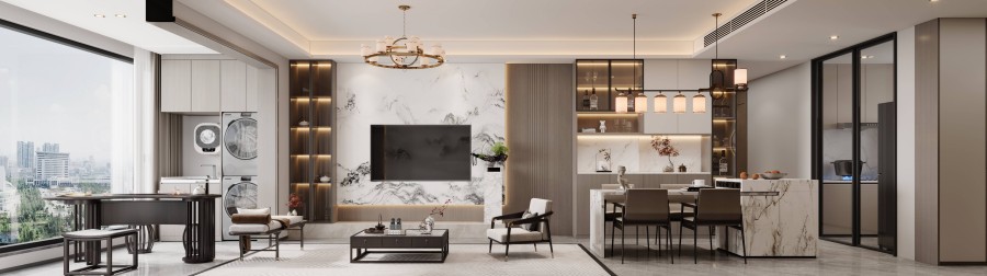 李小姐新中式雅居设计(图2)