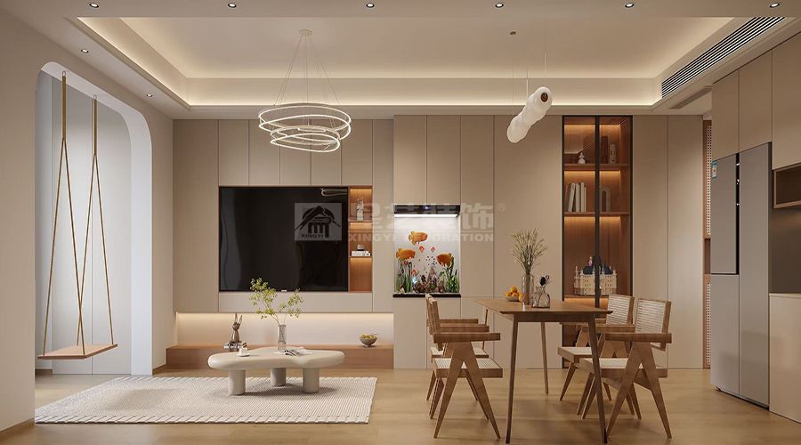 120平方奶油风，享受家的温馨(图1)