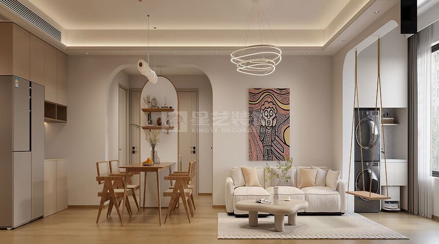 120平方奶油风，享受家的温馨(图2)