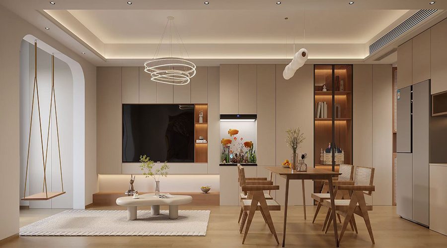 120平方奶油风，享受家的温馨