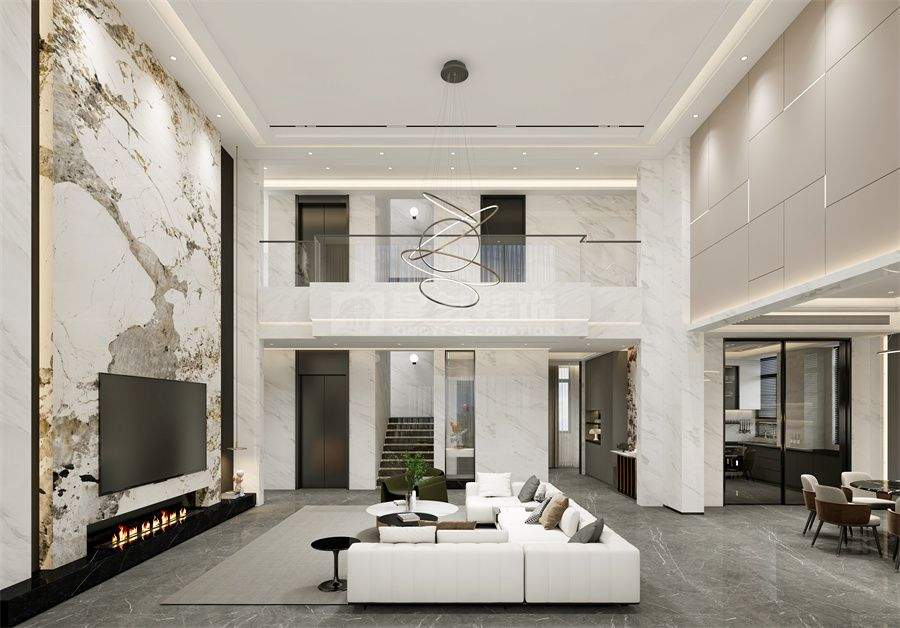 意式现代轻奢风-绿地城别墅(图1)