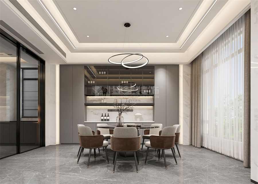 意式现代轻奢风-绿地城别墅(图4)