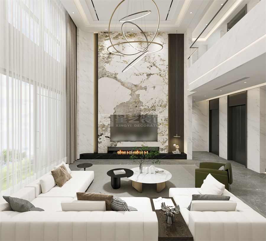 意式现代轻奢风-绿地城别墅(图2)