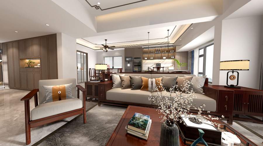 兰亭春晓复式—新中式