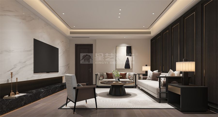 新中式-绿地城别墅(图4)