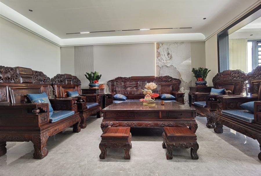 滨江一号190平新中式风格实景(图2)