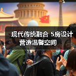 现代传统融合 5房设计营造温馨空间（图4）