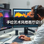 手绘艺术风格客厅设计（图2）