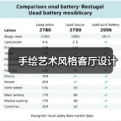 手绘艺术风格客厅设计（图3）