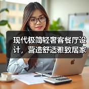 现代极简轻奢客餐厅设计，营造舒适雅致居家空间（图4）