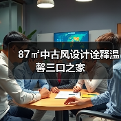 87㎡中古风设计诠释温馨三口之家（图3）