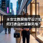 王女士雅居客厅设计如何打造自然温馨风格？（图4）