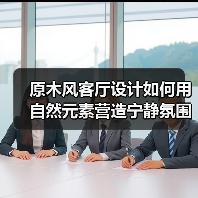 原木风客厅设计如何用自然元素营造宁静氛围？（图1）