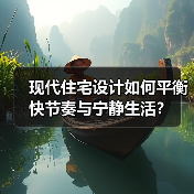 现代住宅设计如何平衡快节奏与宁静生活？