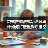 复式户型法式奶油风设计如何打造温馨浪漫空间？（图3）