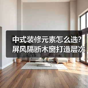 中式装修元素怎么选？屏风隔断木窗打造层次空间（图1）