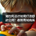 简约风设计如何打造舒适空间？岳麓青城南苑实景解析（图2）