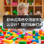 新中式风格空间装饰怎么设计？简约线条打造现代家居（图1）