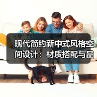 现代简约新中式风格空间设计：材质搭配与品质打造（图2）