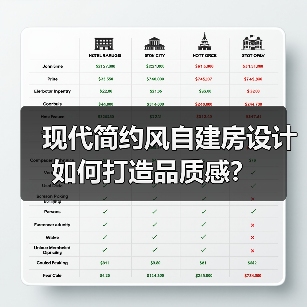 现代简约风自建房设计如何打造品质感？（图1）