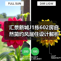 汇景新城J1栋602房自然简约风居住设计解析（图2）