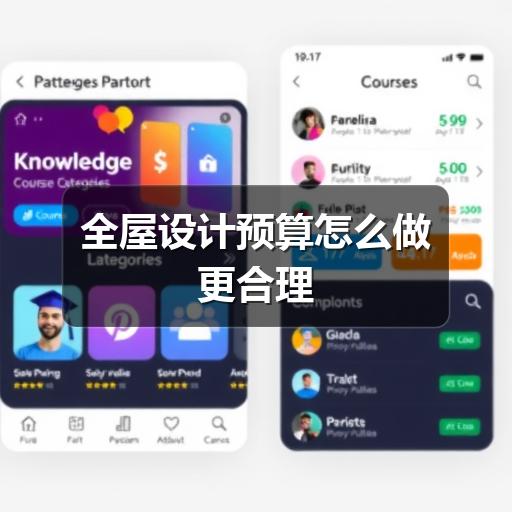 全屋设计预算怎么做更合理