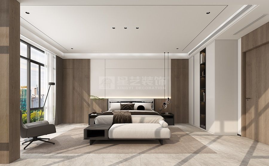 没想到，冰冷大理石和温润木皮结合，竟让家有了高级感(图7)