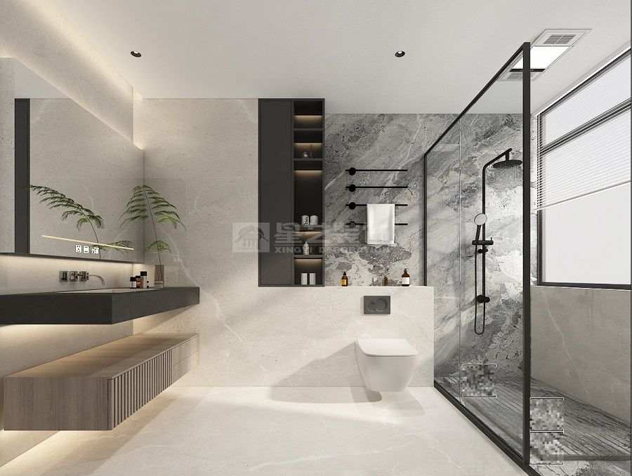 没想到，冰冷大理石和温润木皮结合，竟让家有了高级感(图10)