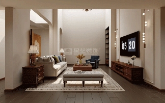 美式复古大宅惊艳曝光,没想到负一楼客厅还能这样设计(图3) 美式复古大宅惊艳曝光,没想到负一楼客厅还能这样设计(图3)